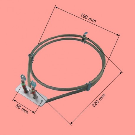 RESISTANCE FOUR CIRC  ARISTON-INDESIT-SCHOLTES  2100W - C00016055 - C00023884 - ZANUSSI