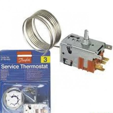 THERMOSTAT FRIGO   N°3 DANFOSS LONG CAPILLAIRE - 077B7003 - 2425021124 - 8996710713000